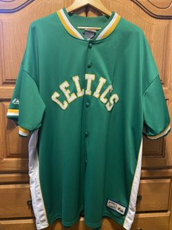 Boston Celtics Warm Up Jersey Hardwood Classic Majesctic 