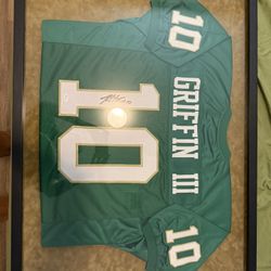 Signed Robert Griffin III Baylor College Jersey 
