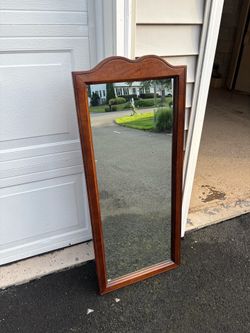 Solid Maple Dresser/Wall Mirror 35x15in