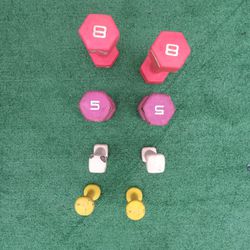 32lbs Coated Dumbell Weights Set