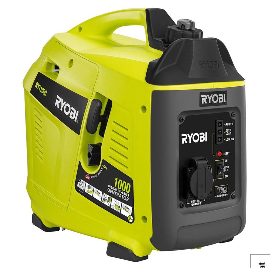 Ryobi 1,000-Watt Gasoline Powered Digital Inverter Generator- NEW IN BoX