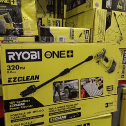 RYOBI RY ONE+ Limpiador eléctrico inalámbrico de agua fría de 18 voltios 320 PSI 0.8
