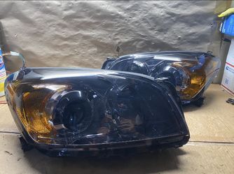 OH22 Fit 09-12 RAV4 Smoked Chrome Headlight 