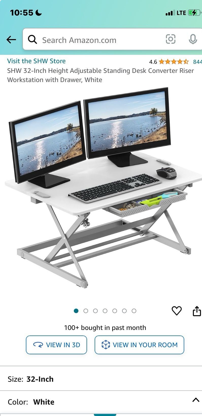 Adjustable Standing Computer Desk