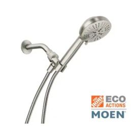 MOEN Hydro Energetix 8-Spray Wall Mount Handheld Shower Head 1.75 GPM in Chrome