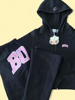 Body by Raven Black & Pink Sweat Suit