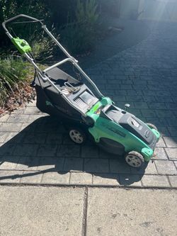 GREENWORKS ELECTRIC LAWNMOWER!!!