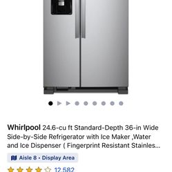Refrigerator Side By Side Whirlpool 