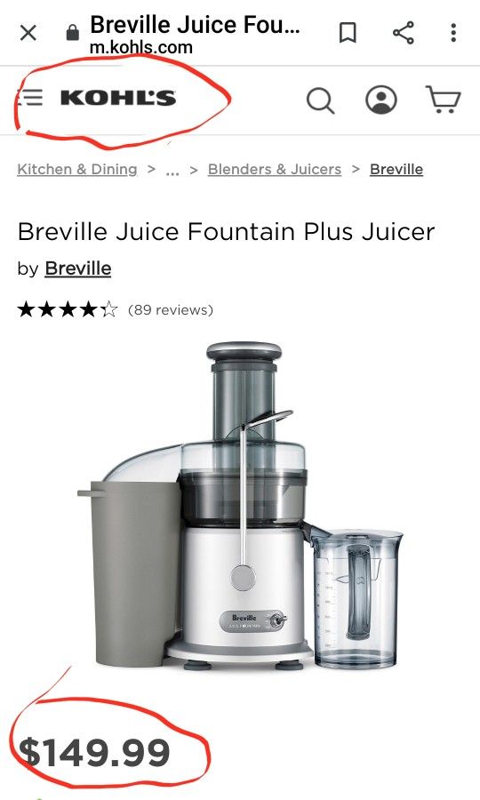 Breville Breville Juice Fountain Plus Juicer