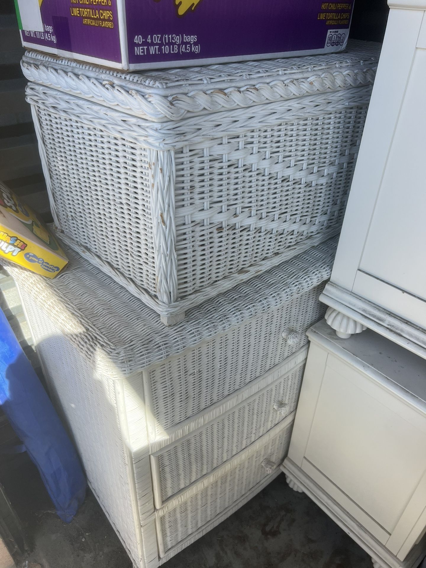 Wick Dressers And Side Tables