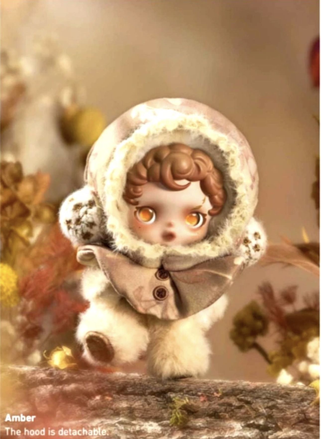 SKULLPANDA L’impressionnisme AMBER Collector Plush Figure Keychain Pop Mart W/ Card Box LK NEW