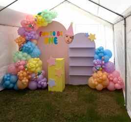 Fun to Be One First Birthday Party Backdrop Set