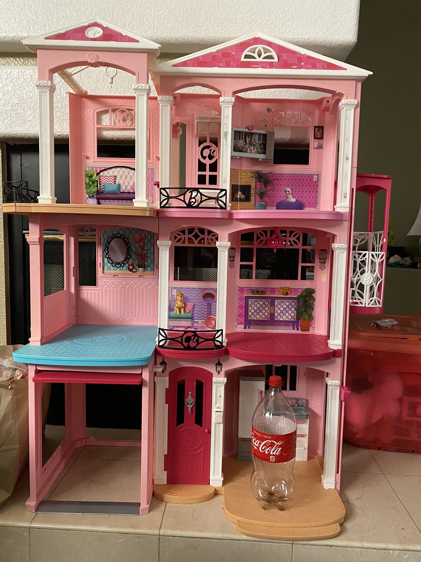 Over 3ft Barbie House and Much More Extras   