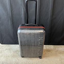 Grey And Red Nautica Suitcase