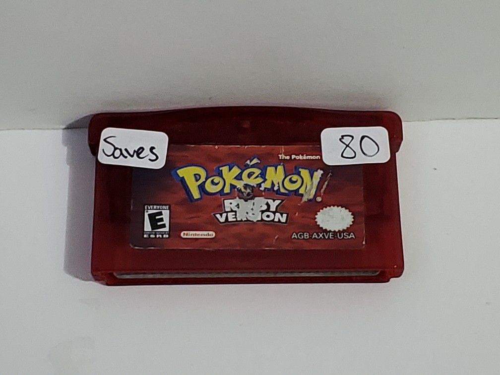 Nintendo Gameboy Advance Pokemon Ruby