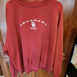 Oklahoma Sooners Football Pull Over Sweatshirt