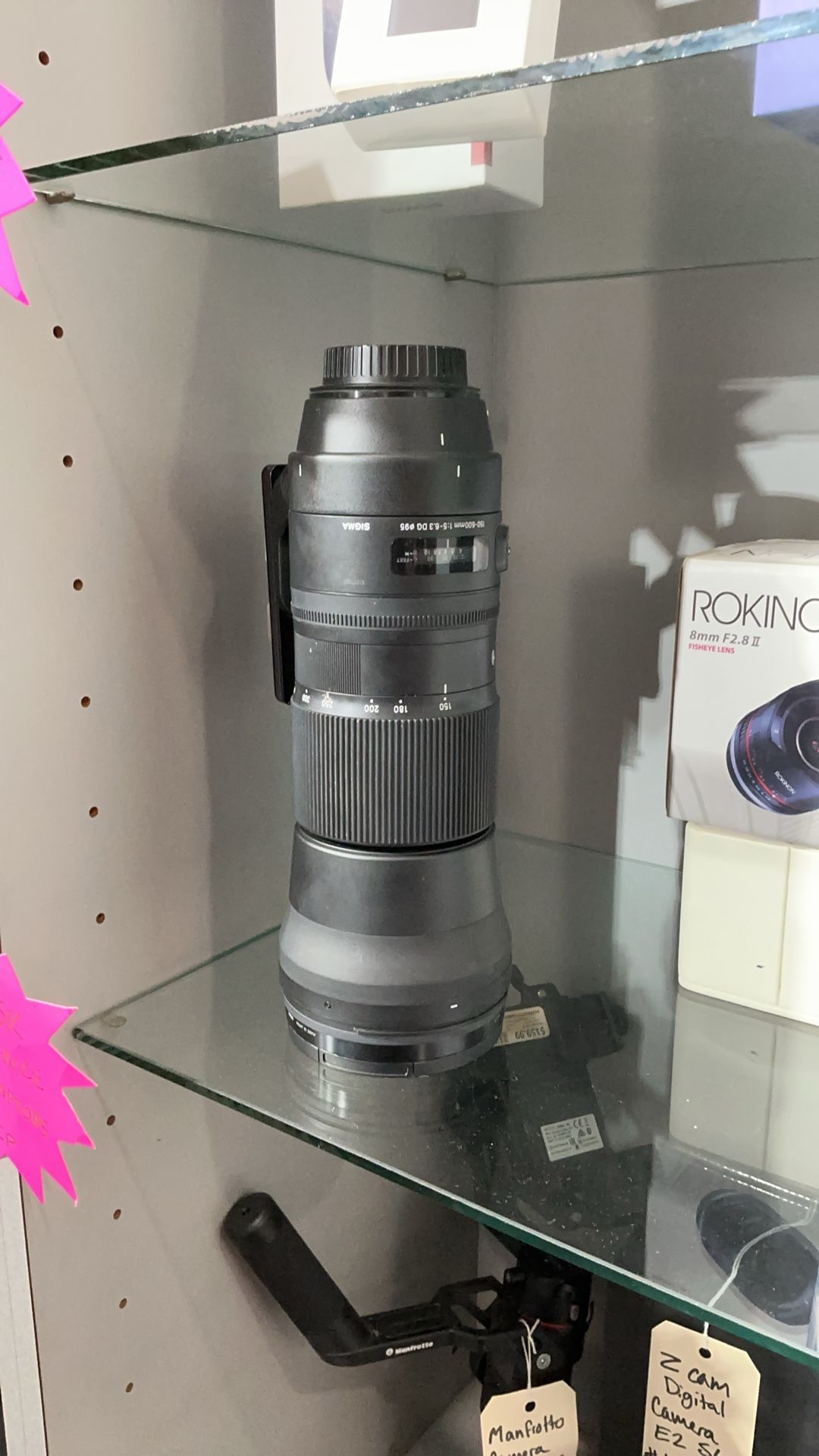 Sigma 150 to 600 mm lens cannon mount