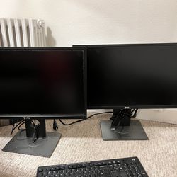 Monitors And Keyboard