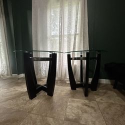 Glass Side Tables 