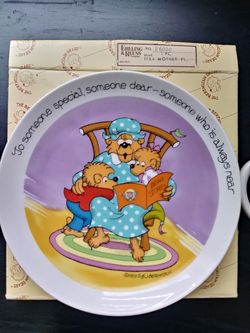 Berenstain bears collectable plate & mug