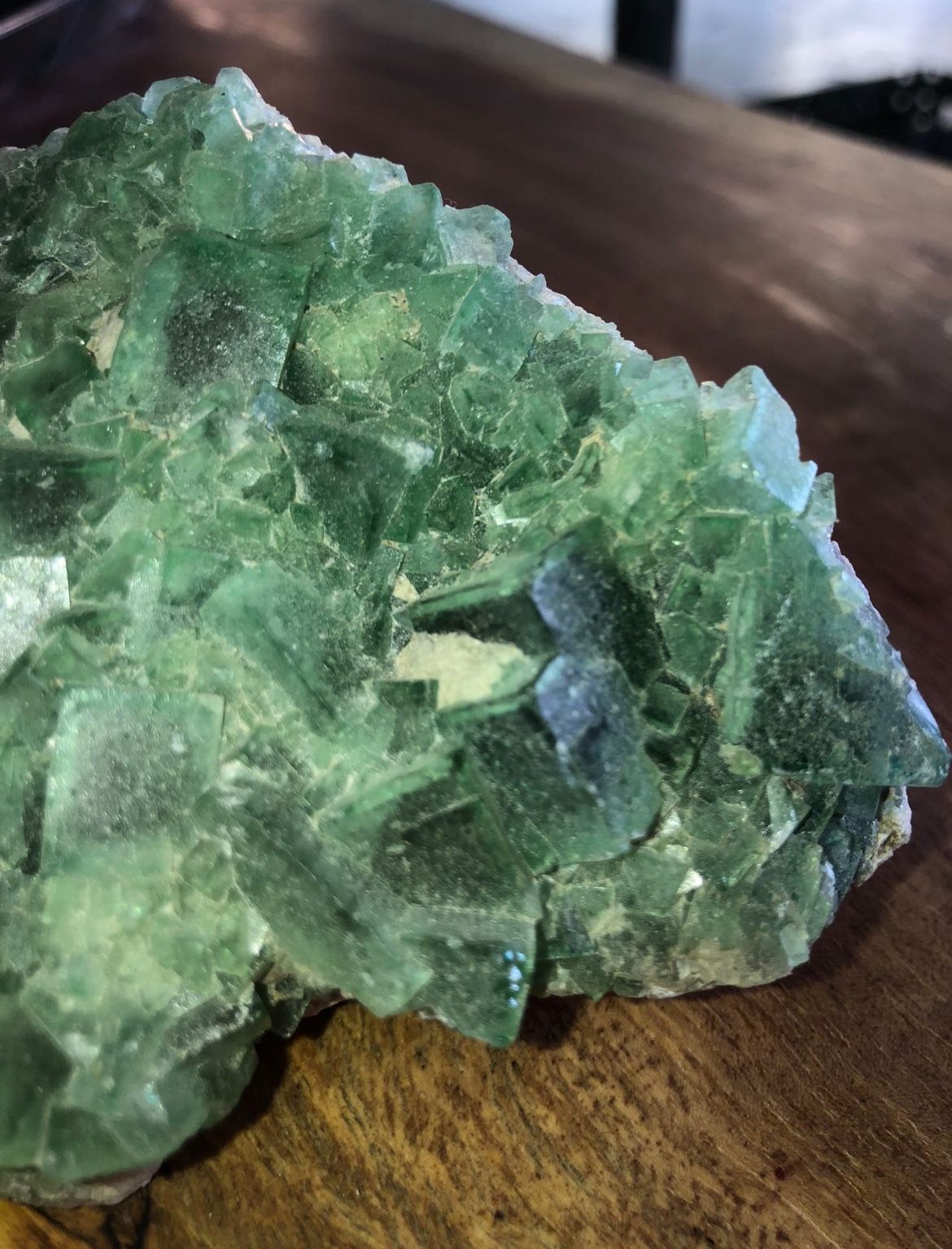 Raw Green Fluorite Cluster ~Crystal of Intellect~