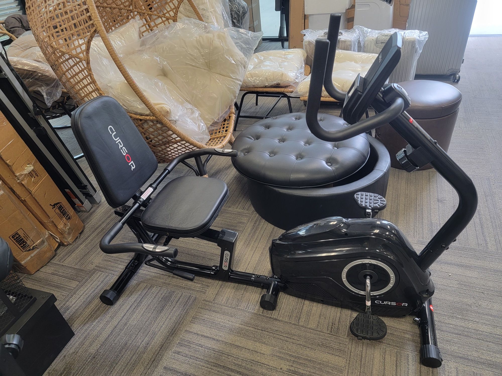 FITNESS Recumbent Exercise Bike, Stationary Bikes for Home with Adjustable Seat, 16-Level Magnetic Resistance Recumbent Exercise Bike for Home Gym Car