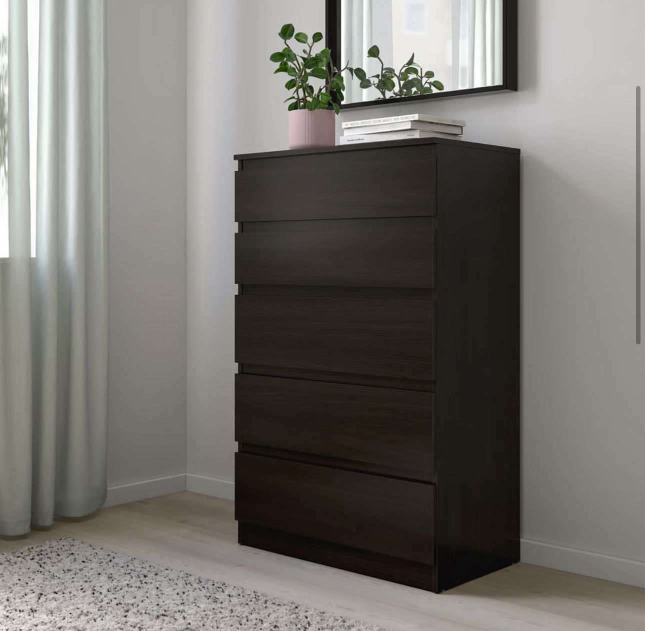 5 Drawer Dresser- Brown