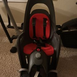 Hamax Caress Rear Child Bike Seat Rack Mount Ultra-Shock Absorbing - Grey/Red