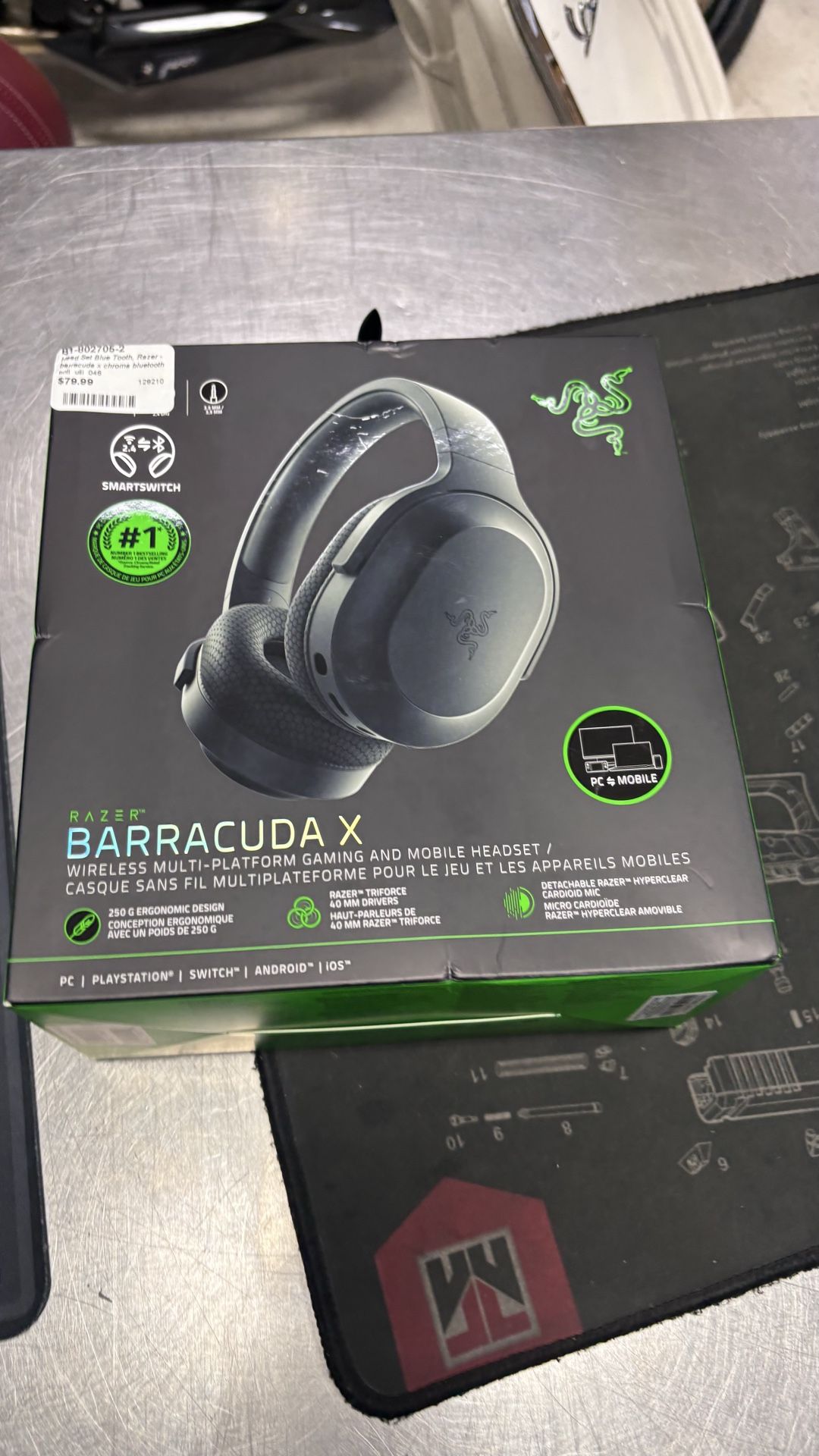 Brand new sealed Razer barracuda x wireless multi platform gaming and mobile headset