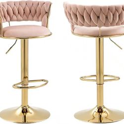New Barstool Pink Velvet