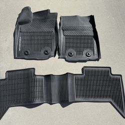 Toyota Tacoma Crew Cab all weather  OEM floor mats - weathertech 