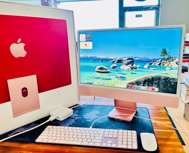 Apple iMac 24” PINK M1 2021 16GB RAM 1TB (4 Ports) IN BOX with Matching Keyboard and Mouse