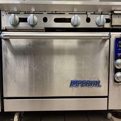 IMPERIAL | 2 Burner w/ Griddle And Oven Base
