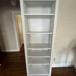 White Book Shelf 12” Deep x 25.5” Wide x 75” Tall