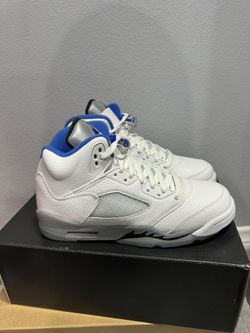 Jordan 5 White Stealth Size 6y