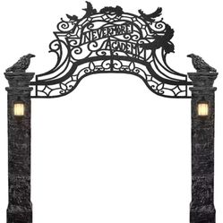 Wednesday 10-ft Talking LED Nevermore Academy Arch Yard Decoration fast shipping