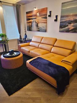 New Left or Right Chaise Sectional.  Multiple Colors.  Leather Match.  111x68Dx36H.  Free Delivery!