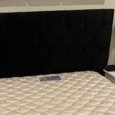 Hang Diamond Button TuftedUpholstered Panel Headboard - Black