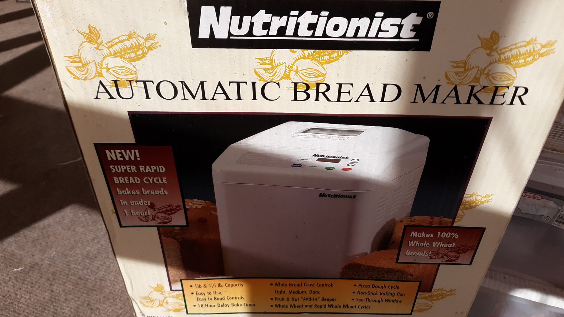 Nutritionist automatic bread maker brand new