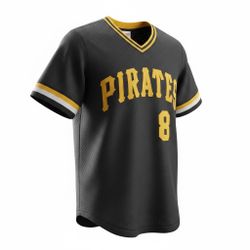 1982 Willie Stargell #8 Pirates Mens Mitchell & Ness Authentic BP Jersey