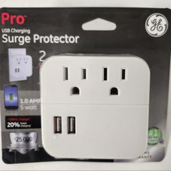 GE Pro USB Charging Surge Protector