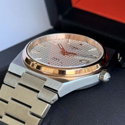  Tissot PRX Powermatic 80 40mm Silver Dial Two-Tone – Automatic Watch Like New