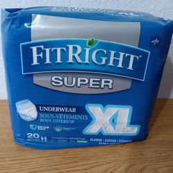 Underwear for adults (Diapers) - Size XL - 20 underwear per package .