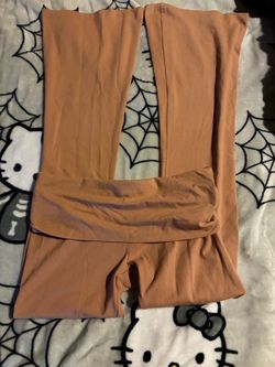 vs pink fold over pants