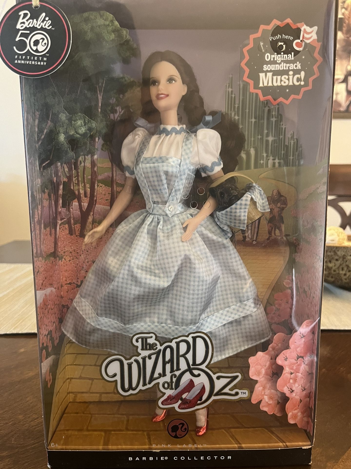 50th Anniversary Dorothy, Scarecrow and the Cowardly Lion/Wizard of Oz collectible Barbie