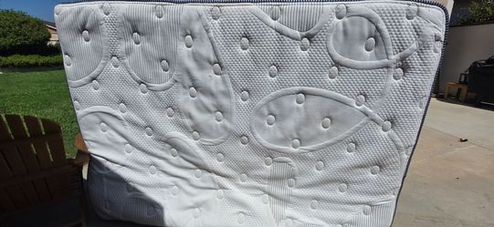 Queen Mattress and Metal Frame