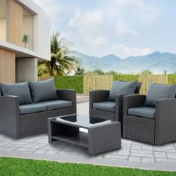 Patio Furniture Set 4 piece 