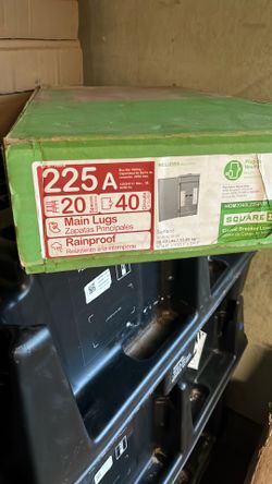 Square d sub panel 225 amp main lugs 20 space 40 circuits