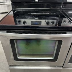 5 Burner Glass Top Stove With Convect Bake