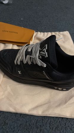 lv shoes black and white size 8